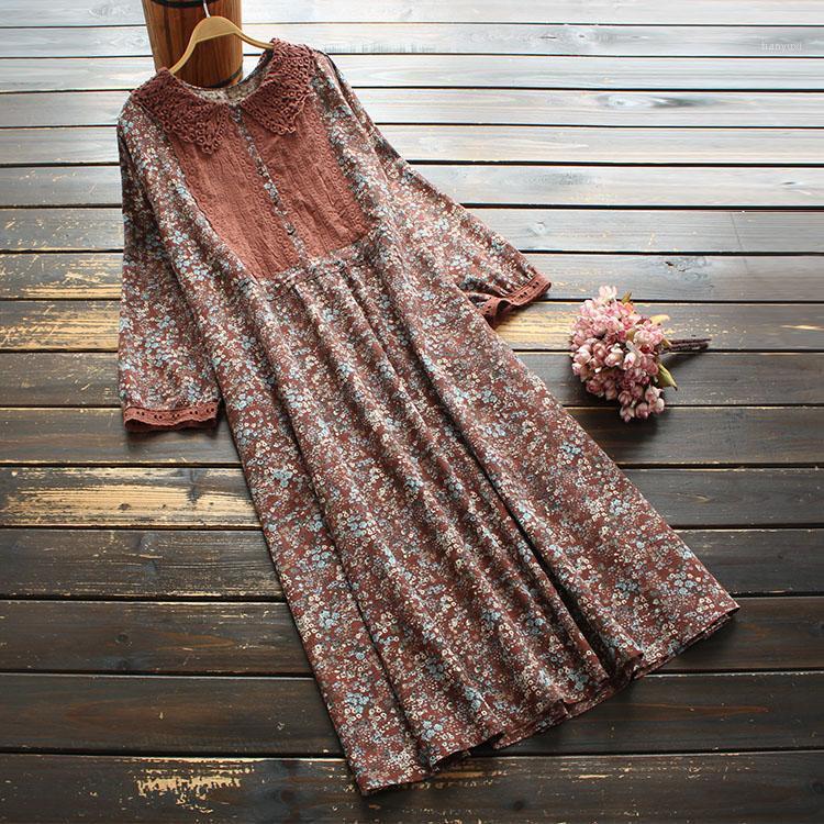 Casual Dresses 8183 Autumn Women Dress Literary Vintage Turndown Collar Hollow Out Print A-line Midi, Blue
Casual Dresses 8183 Autumn Women Dress Literary Vintage Turndown Collar Hollow Out Print A-line Midi, Blue