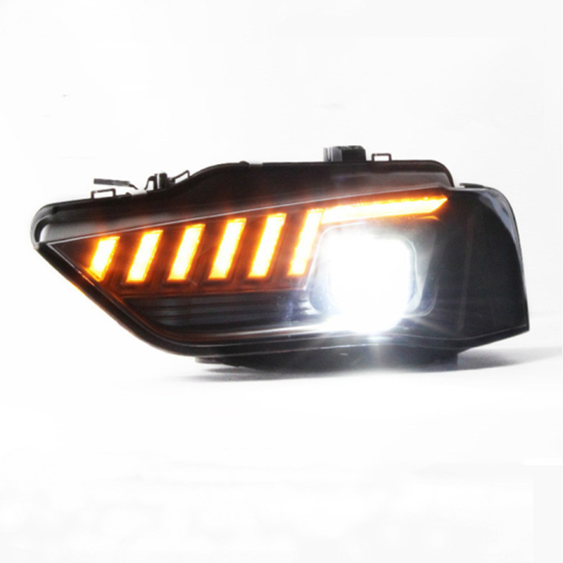 Car Headlights For Audi A4 LED Headlight 2009-16 Headlights A4L B8 DRL Turn Signal High Beam Angel Eye Projector Lens