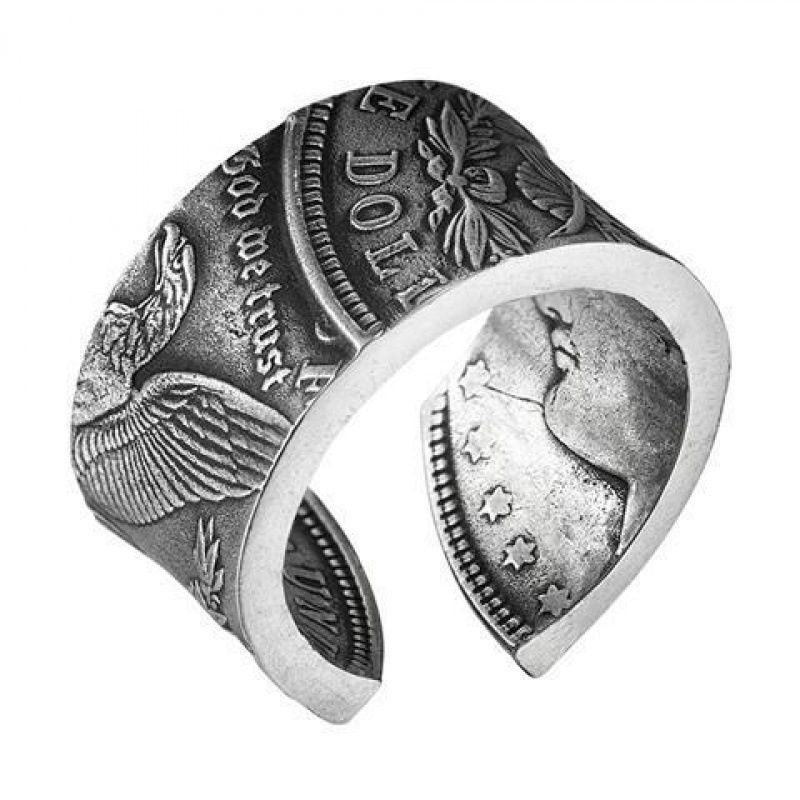 Cluster Rings Vintage Fashion Carved Exquisite Pattern Hobo Commemorative Coin Opening Casual Men's RingCluster
Cluster Rings Vintage Fashion Carved Exquisite Pattern Hobo Commemorative Coin Opening Casual Men's RingCluster