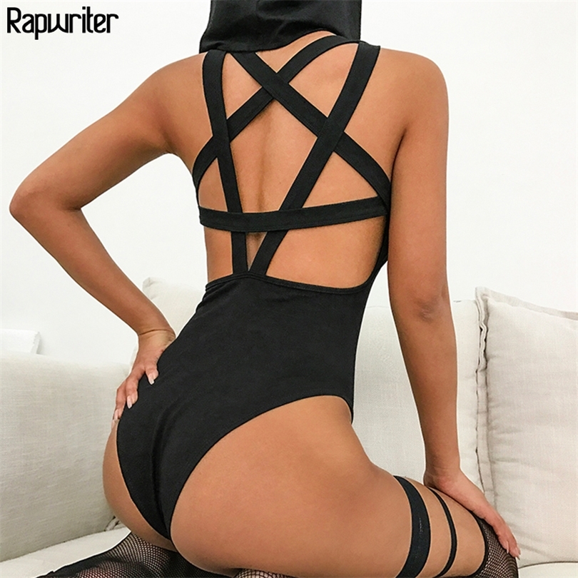 Rapwriter Sexy Backless Solid Star Cross Bandage Hoodied Bodysuits Women 2019 Spring Streetear Sleeveless Open Crotch Bodysuit T200116, Black bodysuit
Rapwriter Sexy Backless Solid Star Cross Bandage Hoodied Bodysuits Women 2019 Spring Streetear Sleeveless Open Crotch Bodysuit T200116, Black bodysuit