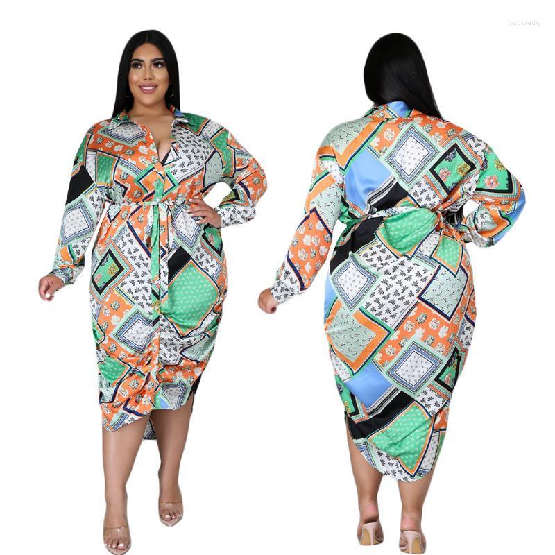 Plus Size Dresses Shirt For Women Bohemian Floral Print Long Sleeve Asymmetrical Elegant Party Dress 2022 Summer Vestidos Midi Jasp22
Plus Size Dresses Shirt For Women Bohemian Floral Print Long Sleeve Asymmetrical Elegant Party Dress 2022 Summer Vestidos Midi Jasp22