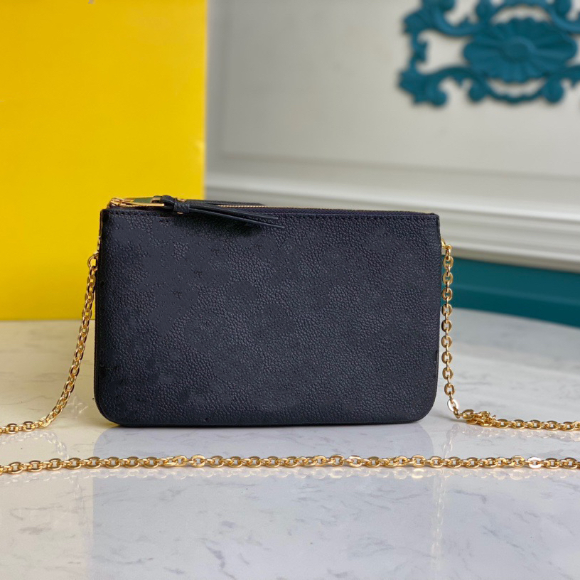 Empreinte Real Leather Bags Top Version Double Zipper Designer Lady Crossbody Chain Bags Women Genuine High End Pochette, Brown embossed giant flower
Empreinte Real Leather Bags Top Version Double Zipper Designer Lady Crossbody Chain Bags Women Genuine High End Pochette, Brown embossed giant flower