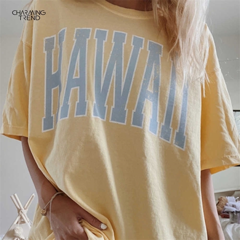 Summer Womens Casual Long T-shirt Loose Vacation Beach Street Style T Shirts Women Summer Oversize Vintage Plus Size Female 210702