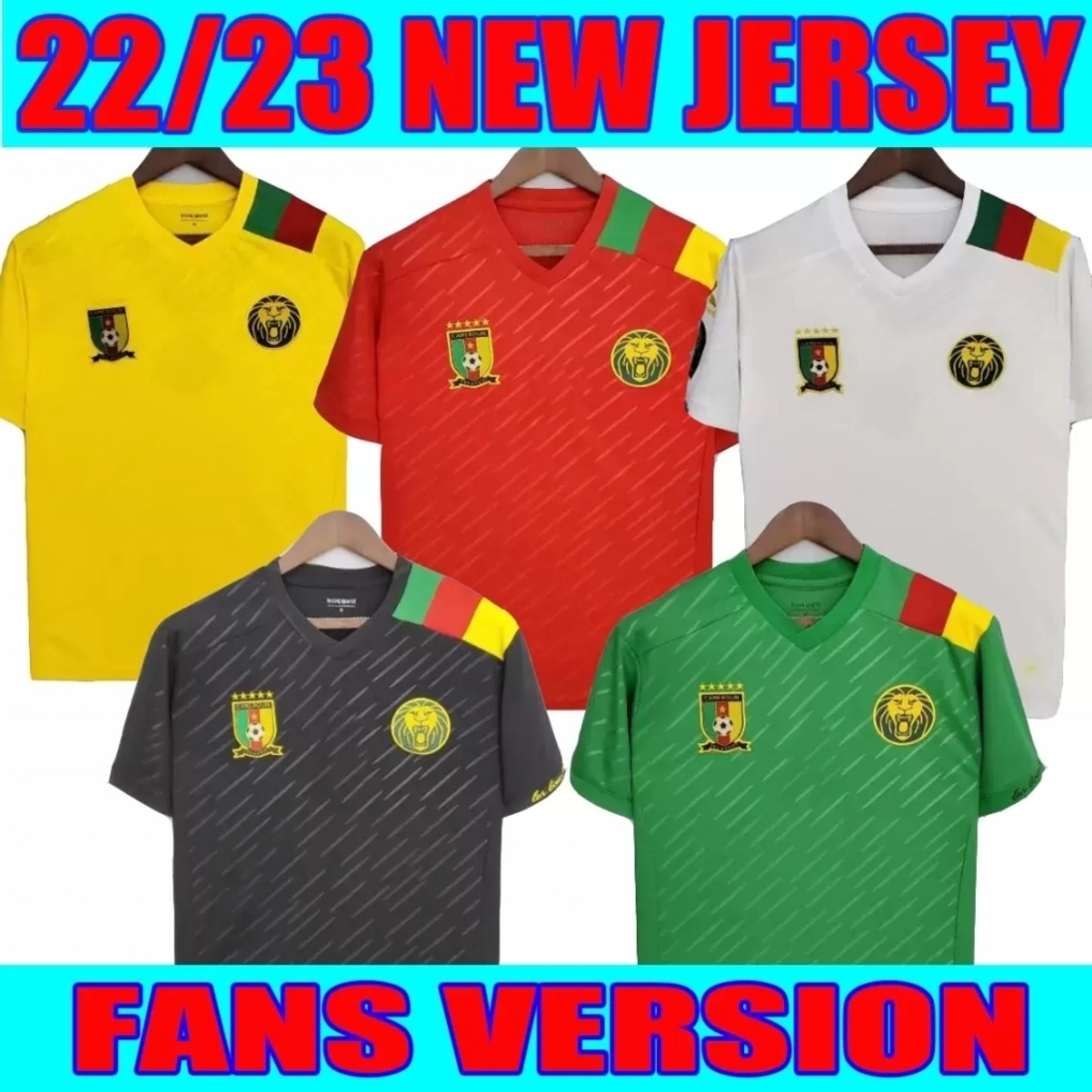 2022 2023 Cameroon Soccer Jerseys CHOUPO-MOTING Anguissa ABOUBAKAR EKAMBI GANAGO BAHOKEN national team home green away yellow black red Men football shirt top, New 2022 cameroon home
2022 2023 Cameroon Soccer Jerseys CHOUPO-MOTING Anguissa ABOUBAKAR EKAMBI GANAGO BAHOKEN national team home green away yellow black red Men football shirt top, New 2022 cameroon home