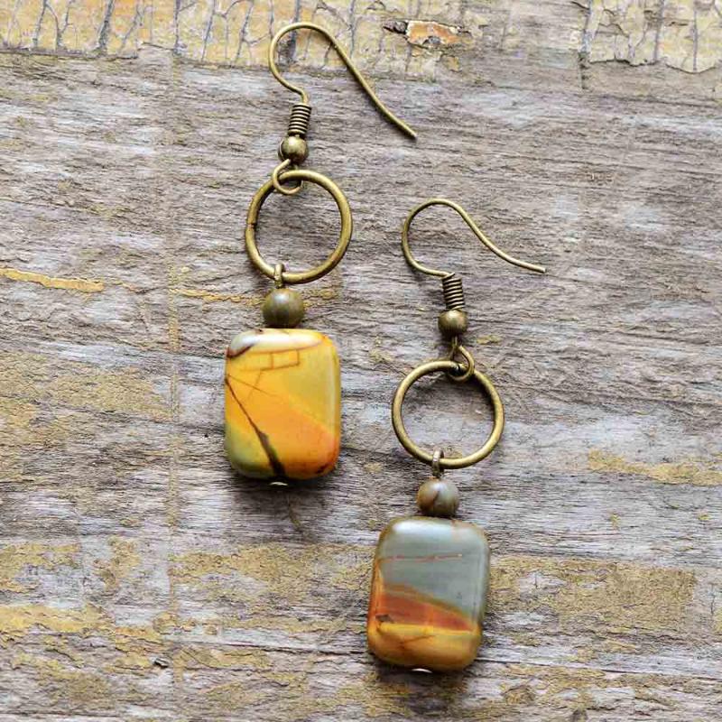 Dangle & Chandelier Womens Earrings Vintage Natural Stone Boho Designer Bohemian European Ethnic Jewelry DropDangle
Dangle & Chandelier Womens Earrings Vintage Natural Stone Boho Designer Bohemian European Ethnic Jewelry DropDangle