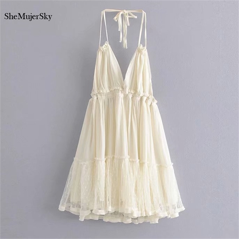 SheMujerSky Sexy Backless Lace Spliced Dress Summer Halter V neck Mini es Woman Elegant Evening 220614, Red
SheMujerSky Sexy Backless Lace Spliced Dress Summer Halter V neck Mini es Woman Elegant Evening 220614, Red