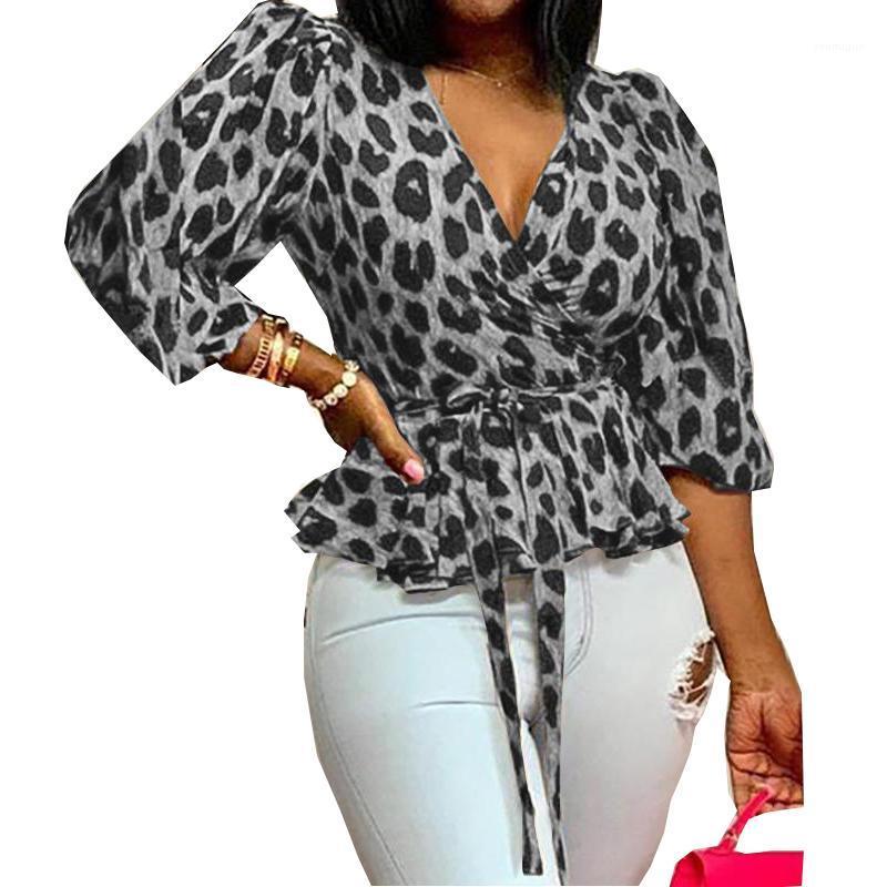 Plus Size 5XL Women Autumn Sexy V Neck Leopard Print Bandage Long Sleeve Blouse Shirt Ladies Casual Slim Harajuku Tops SJ6974M Women' Blous, Brown
Plus Size 5XL Women Autumn Sexy V Neck Leopard Print Bandage Long Sleeve Blouse Shirt Ladies Casual Slim Harajuku Tops SJ6974M Women' Blous, Brown