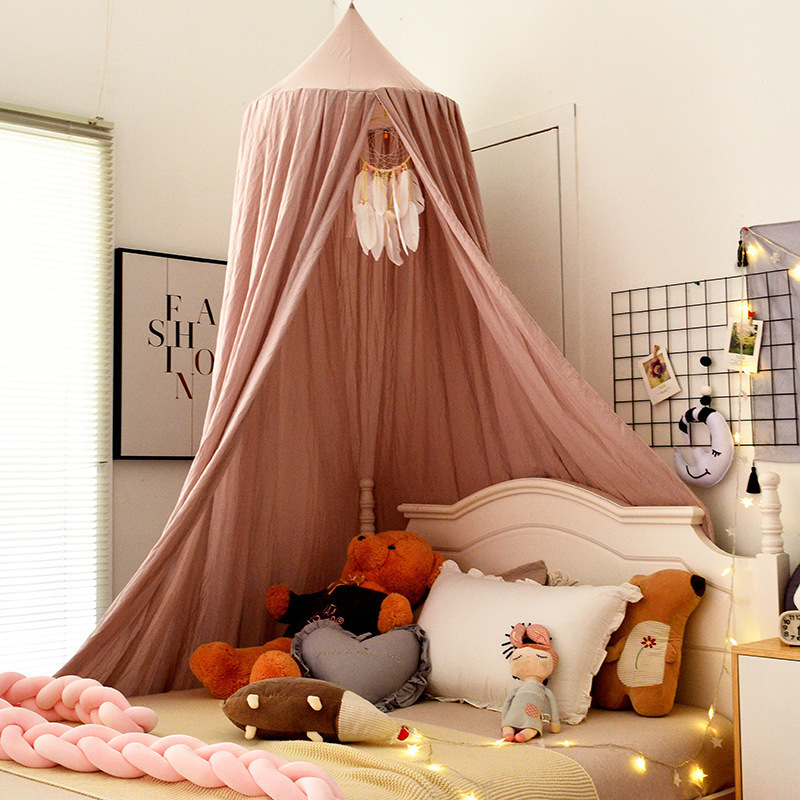 Baby Crib Bed Tent Hung Dome Mosquito Net Baby Bed Baby Girl Room Decor Kids Bed Canopy Tent 220531