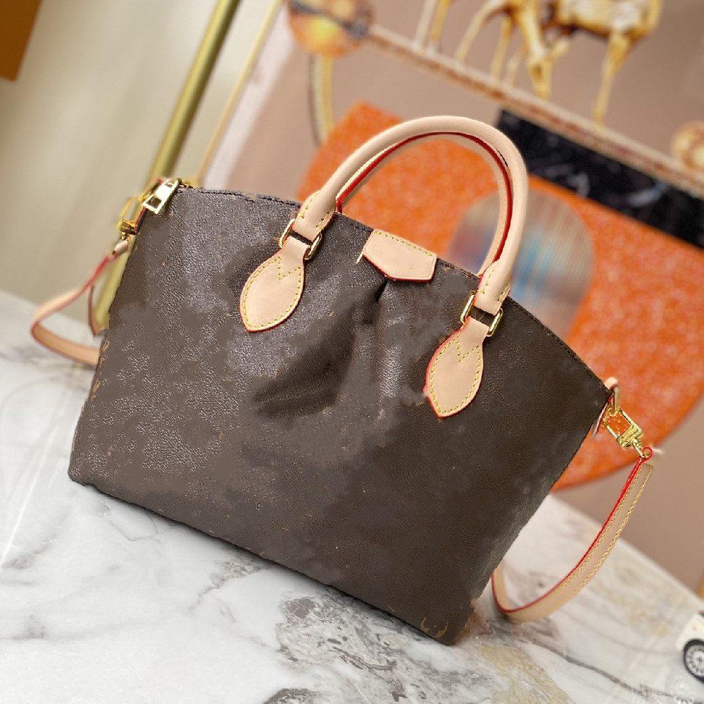 Women Luxurys Designers Tote Bags Handbag Calf Leather Lady Golden Metal Fashion Shoulder Bag Luxury Crossbody Wallet 45986 size25 23 14CM