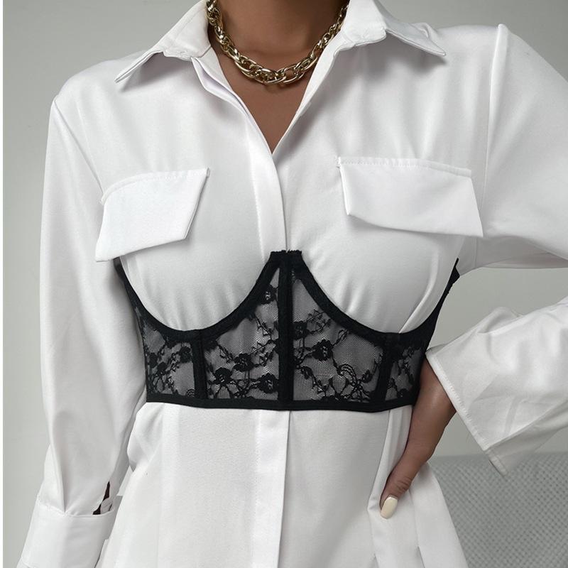 Belts Sexy See Through Floral Lace Girdle Women Corset Waist Trainer Slimming Wide Belt Body Waistband Apparel Accessories, Black
Belts Sexy See Through Floral Lace Girdle Women Corset Waist Trainer Slimming Wide Belt Body Waistband Apparel Accessories, Black