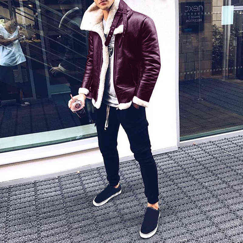Wepbel Pu Jacket Outwear Keep Warm Coats Outwear Fall Winter Men Leather Jacket Faux Fur Jackets Solid Color Popular Zipper L220801, Purple
Wepbel Pu Jacket Outwear Keep Warm Coats Outwear Fall Winter Men Leather Jacket Faux Fur Jackets Solid Color Popular Zipper L220801, Purple