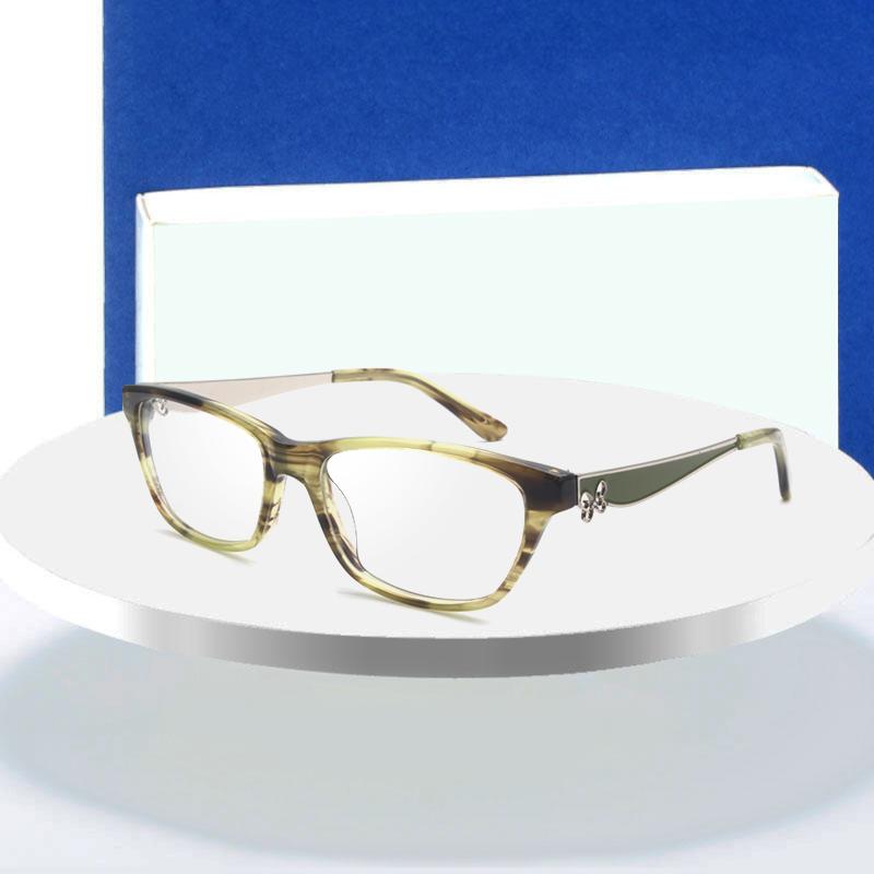 Fashion Sunglasses Frames OCHKI Arrival Retro Eyeglasses Women Butterfly Optical Prescription Elegant Female Acetate Frame Oculos De Grau