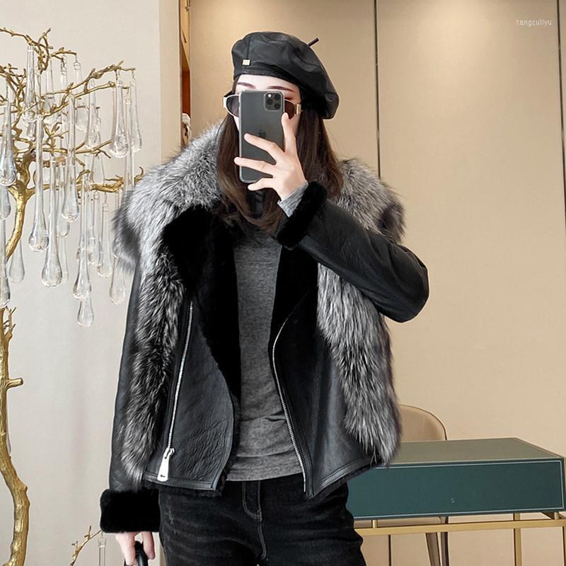 Women's Fur & Faux Winter Original All-in-one Jacket Female Lamb Leather Women Nature Coat Warm Outwear Collar 2022, Black
Women's Fur & Faux Winter Original All-in-one Jacket Female Lamb Leather Women Nature Coat Warm Outwear Collar 2022, Black