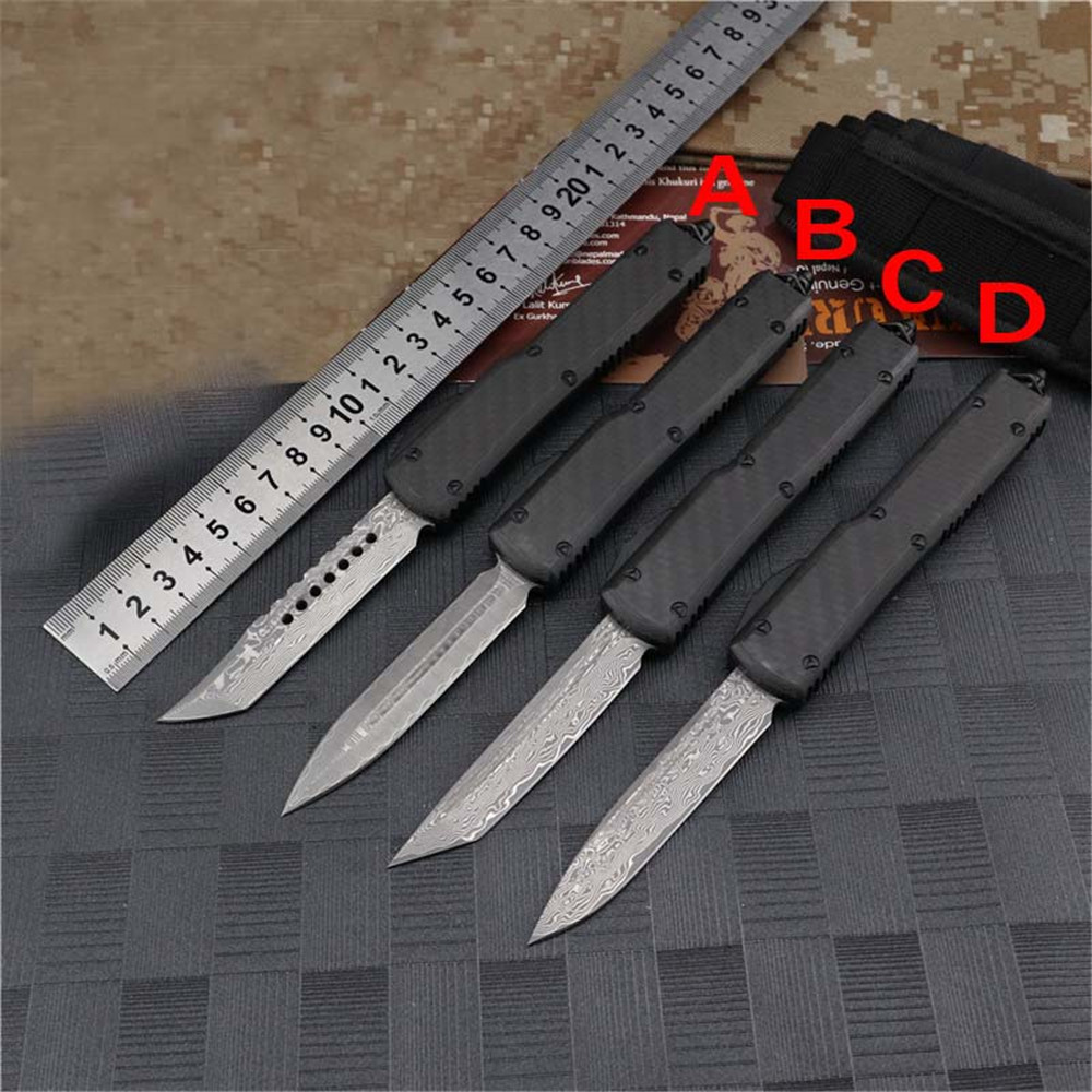 2022 US Style UT88 UT85 UT-70 Damascus Automatic Knife Fast Open Carbon Fiber Aluminum Handle Outdoor Self defense Pocket BM 940 485 3310 A16 C07 Auto Knives
2022 US Style UT88 UT85 UT-70 Damascus Automatic Knife Fast Open Carbon Fiber Aluminum Handle Outdoor Self defense Pocket BM 940 485 3310 A16 C07 Auto Knives