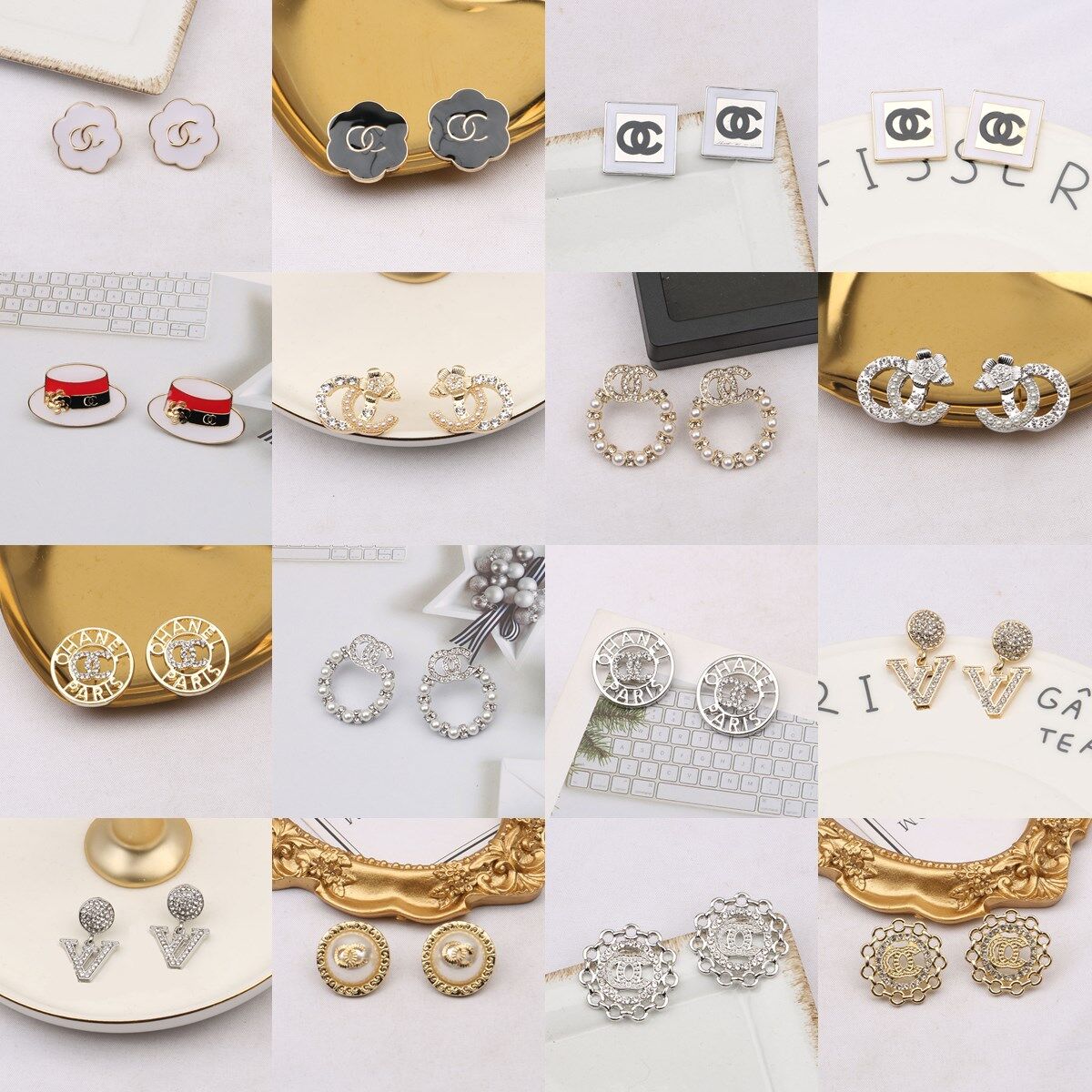 20Style Stud 18K Gold Plated 925 Silver Luxury Brand Designers Letters Earrings Geometric Famous Women Crystal Rhinestone Pearl Earring Wedding Party Jewerlry
20Style Stud 18K Gold Plated 925 Silver Luxury Brand Designers Letters Earrings Geometric Famous Women Crystal Rhinestone Pearl Earring Wedding Party Jewerlry