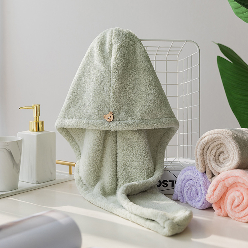 Towel Drying Towels Thicken Cap With Button For Women Super Absorbent Quick-Drying Hair Care Cap, Customize
Towel Drying Towels Thicken Cap With Button For Women Super Absorbent Quick-Drying Hair Care Cap, Customize