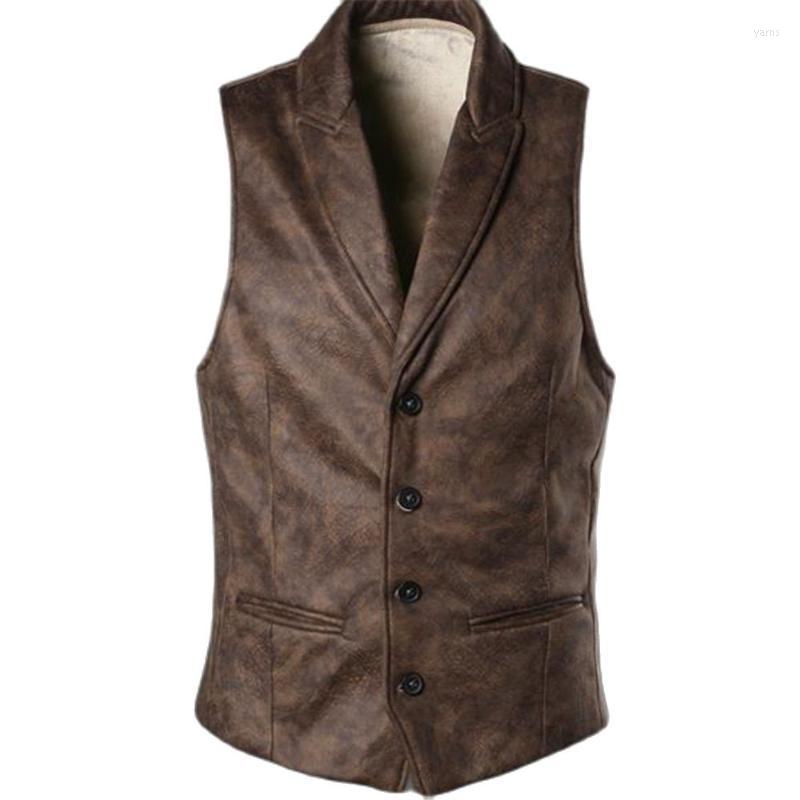 Spring Oversize Suede Slim Fit Single Breasted Vest Mens Gothic Steampunk Victorian Waistcoat Casual Leather Sleeveless Jackets Men's Vests, Black
Spring Oversize Suede Slim Fit Single Breasted Vest Mens Gothic Steampunk Victorian Waistcoat Casual Leather Sleeveless Jackets Men's Vests, Black