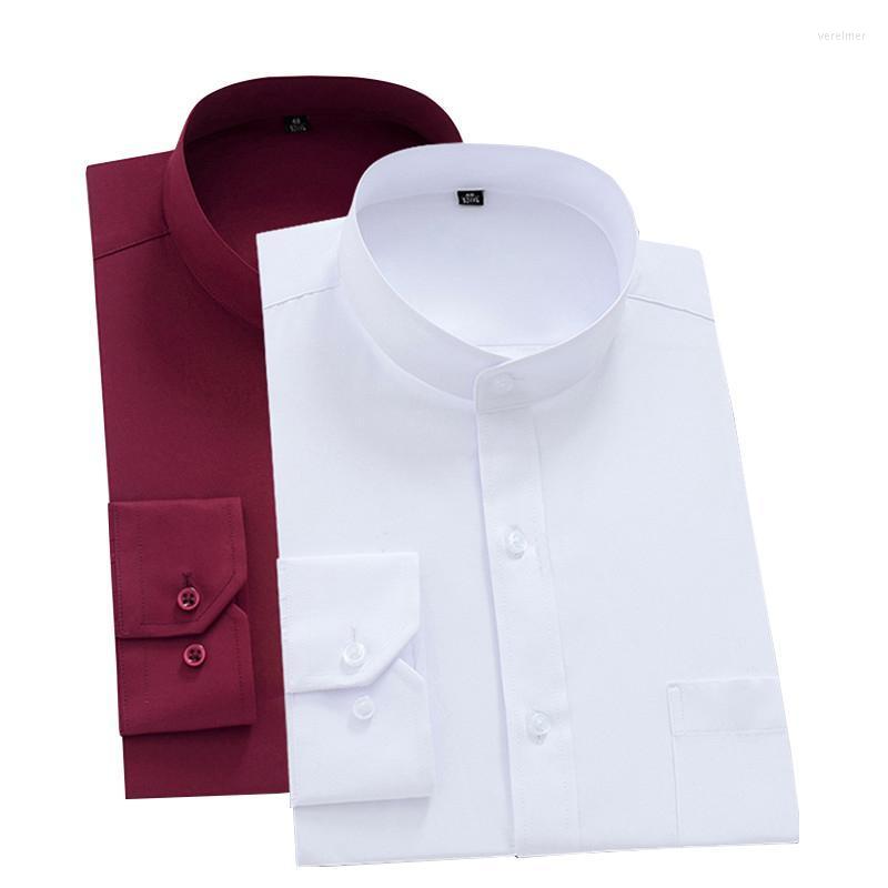 Men's Dress Shirts Fashion Stand Collar Long Sleeve Men Party Wedding Male Tuxedo Mandarin Mens ShirtMen's Vere22, White
Men's Dress Shirts Fashion Stand Collar Long Sleeve Men Party Wedding Male Tuxedo Mandarin Mens ShirtMen's Vere22, White