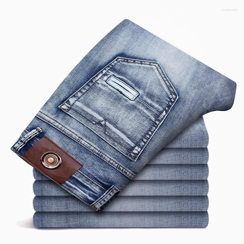 Men's Jeans Quality Slim Men Classical Fashion Elasticity Denim Pants Light Blue Washed Brand Casual Trousers Male Plus Size 40-46Men's Heat
Men's Jeans Quality Slim Men Classical Fashion Elasticity Denim Pants Light Blue Washed Brand Casual Trousers Male Plus Size 40-46Men's Heat
