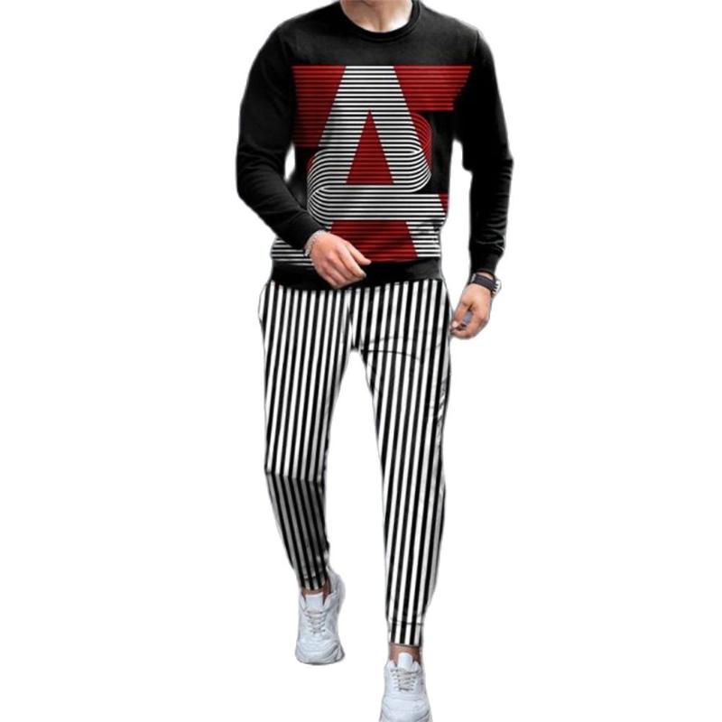 Men' Tracksuits Men Spring Autumn Streetwear Long Sleeve T Shirt Pants 2 Piece Sets Oversized Tracksuit Print Clothes Suits Loose Fashion, 12
Men' Tracksuits Men Spring Autumn Streetwear Long Sleeve T Shirt Pants 2 Piece Sets Oversized Tracksuit Print Clothes Suits Loose Fashion, 12