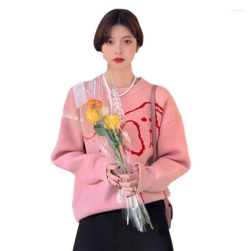 Women's Sweaters Sweet Tops Women O-Neck Full Sleeve Loose Pullovers 2022 Spring Autumn Korean Cute Lazy Wind Knitwear Female CX2238Women's, Pink
Women's Sweaters Sweet Tops Women O-Neck Full Sleeve Loose Pullovers 2022 Spring Autumn Korean Cute Lazy Wind Knitwear Female CX2238Women's, Pink
