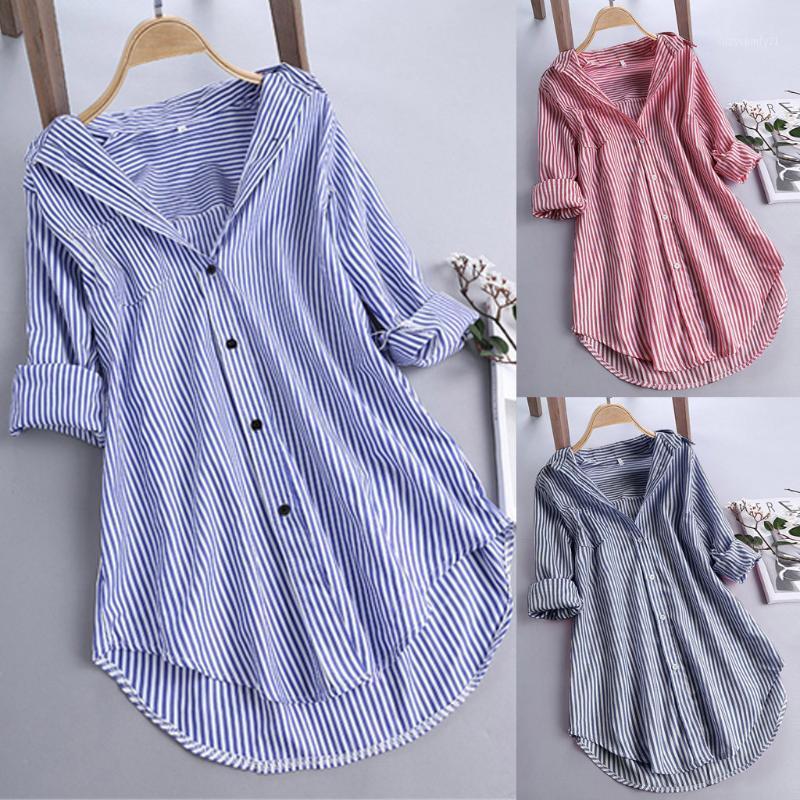 Womens Tops And Blouses Long Sleeve Woman Shirts Button Up Pullover Cotton Striped Top Plus Size Tunic Blouse 19July26, Ny
Womens Tops And Blouses Long Sleeve Woman Shirts Button Up Pullover Cotton Striped Top Plus Size Tunic Blouse 19July26, Ny