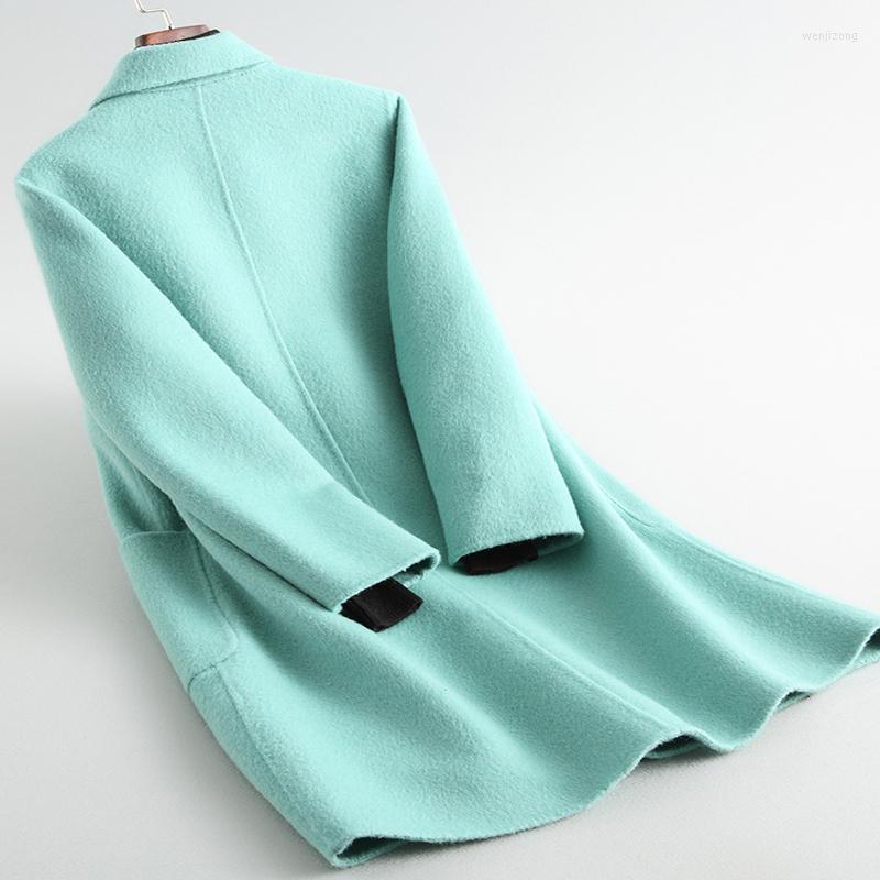 Women' Wool & Blends Winter Autumn Coats Women Elegant Coat Female Spring 2022 Jacket Double-side Casual Outerwear 20222, Green
Women' Wool & Blends Winter Autumn Coats Women Elegant Coat Female Spring 2022 Jacket Double-side Casual Outerwear 20222, Green