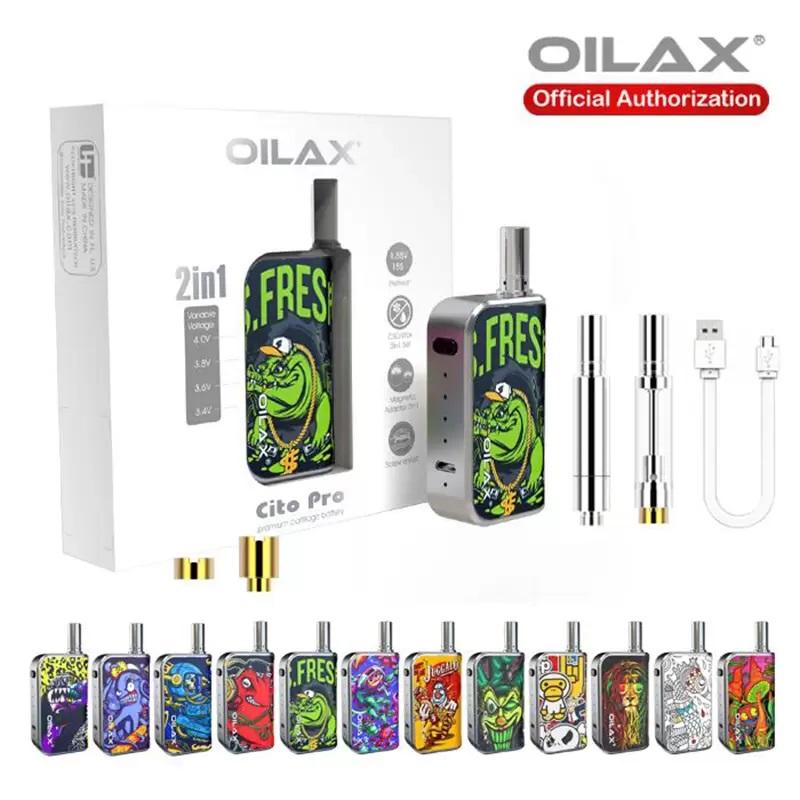 100% Authenti Oilax Cito Pro atomizers Battery Vape Pen 2 in 1 Starter Kit Electronic Cigarette 400mAh Variable Voltage Preheat Adjusted YOCAN UNI
100% Authenti Oilax Cito Pro atomizers Battery Vape Pen 2 in 1 Starter Kit Electronic Cigarette 400mAh Variable Voltage Preheat Adjusted YOCAN UNI