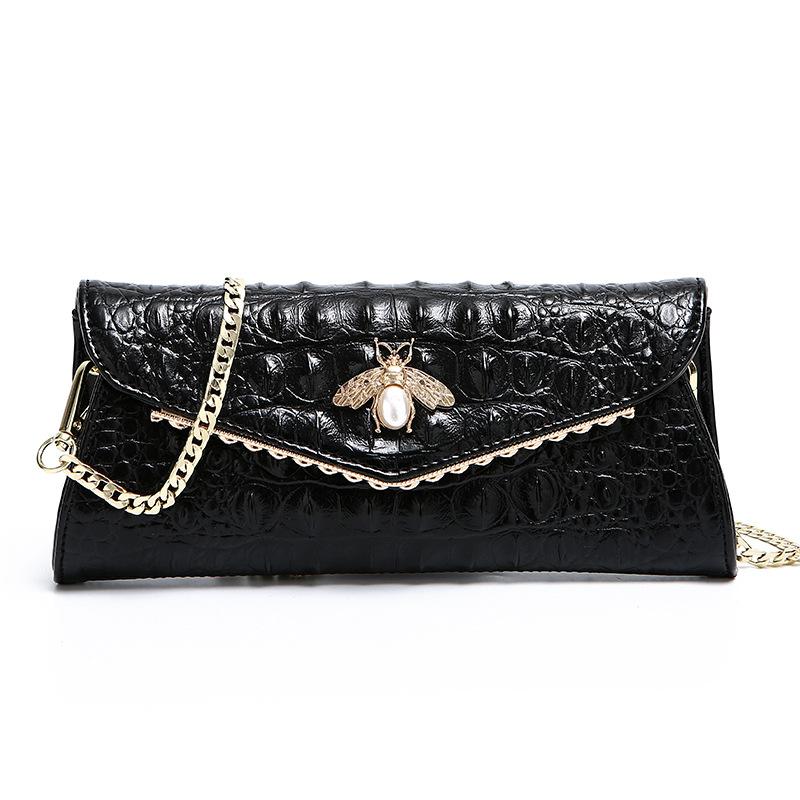 Evening Bags 2022 Design Fashion Crocodile Pattern Day Clutches Elegant Small Square Bag For Woman, Black
Evening Bags 2022 Design Fashion Crocodile Pattern Day Clutches Elegant Small Square Bag For Woman, Black