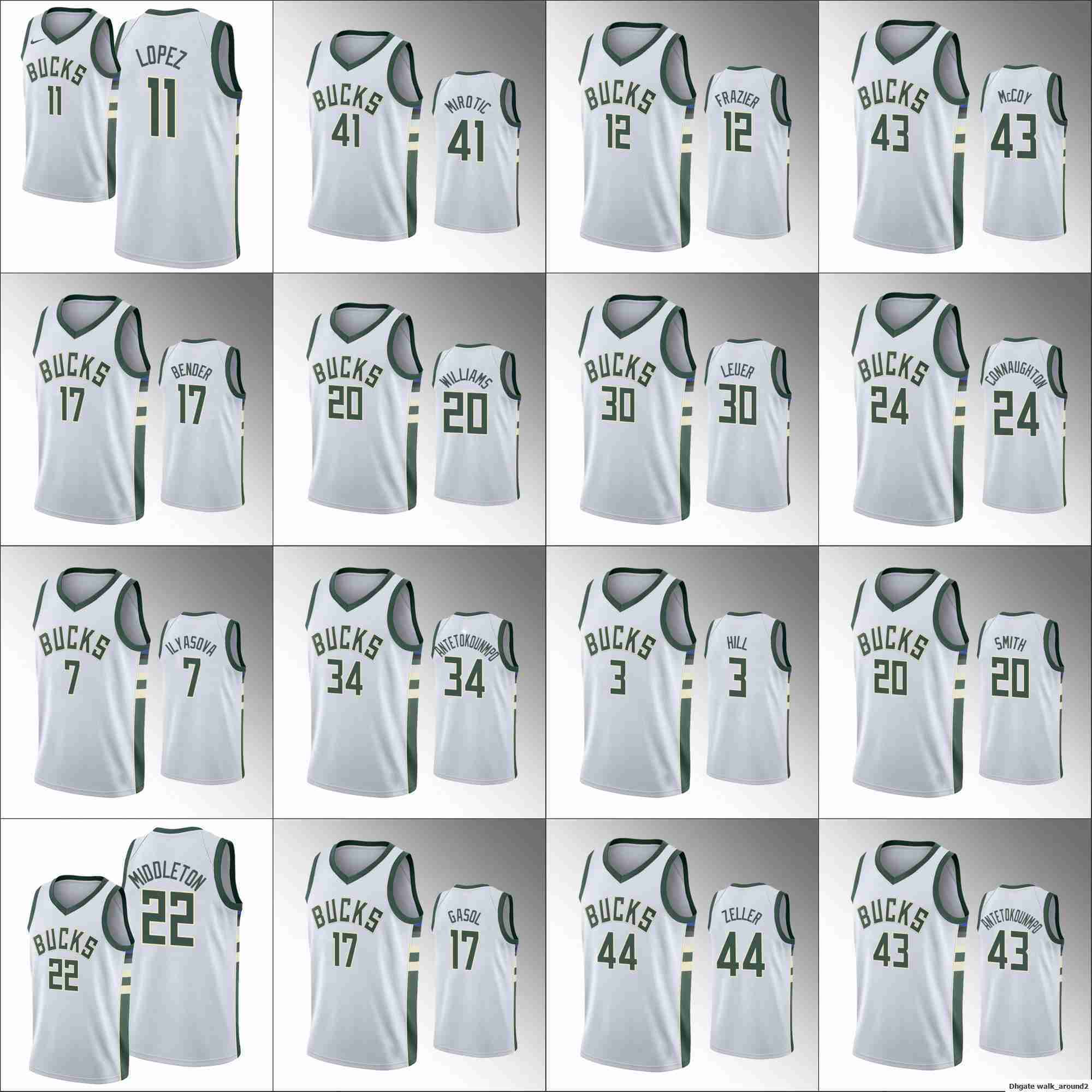Screen Print Milwaukee Bucks''Men Giannis Antetokounmpo Tyler Zeller Khris Middleton Association White Custom 75th''nba''jerseys
Screen Print Milwaukee Bucks''Men Giannis Antetokounmpo Tyler Zeller Khris Middleton Association White Custom 75th''nba''jerseys