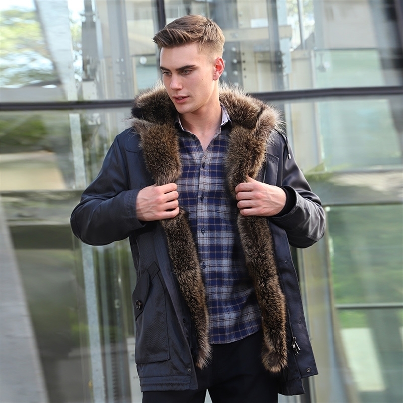 Sheepskin jacket men's natural winter coats shearling jacket men motorcycle real fur coat leather and genuine fur 201201