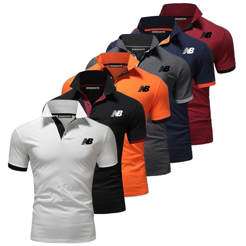 NB Men's Polo Shirts Short Sleeve Summer Fashion Lapel Golf Polos Tennis Shirt Slim Top Plus Size 220426, Red
NB Men's Polo Shirts Short Sleeve Summer Fashion Lapel Golf Polos Tennis Shirt Slim Top Plus Size 220426, Red
