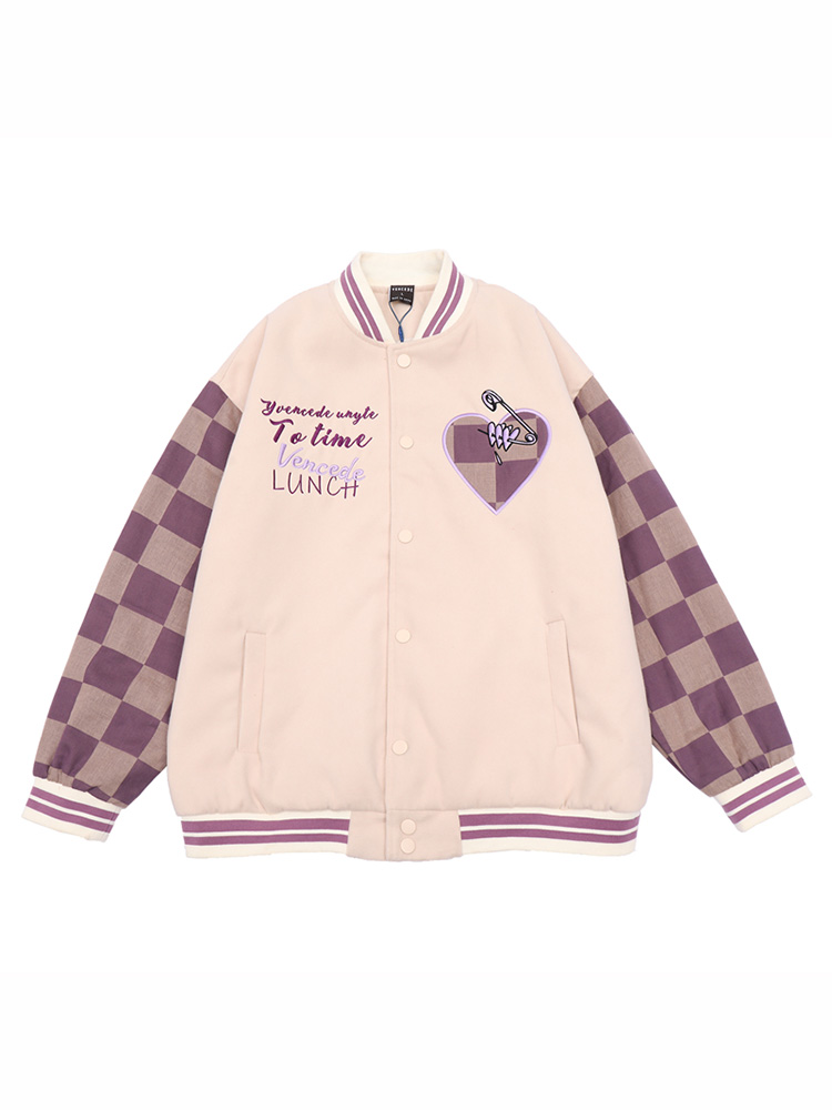 Autumn Women Baseball Jacket Harajuku Casual Loose Lattice Splicing Oversize Sweatshirt Uniform Streetwear Tops, Black
Autumn Women Baseball Jacket Harajuku Casual Loose Lattice Splicing Oversize Sweatshirt Uniform Streetwear Tops, Black