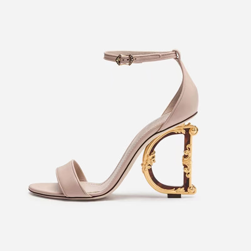 Luxury Designer women's high heels shoes Letter hollow metal sandals wedding party dress shoes, 07
Luxury Designer women's high heels shoes Letter hollow metal sandals wedding party dress shoes, 07