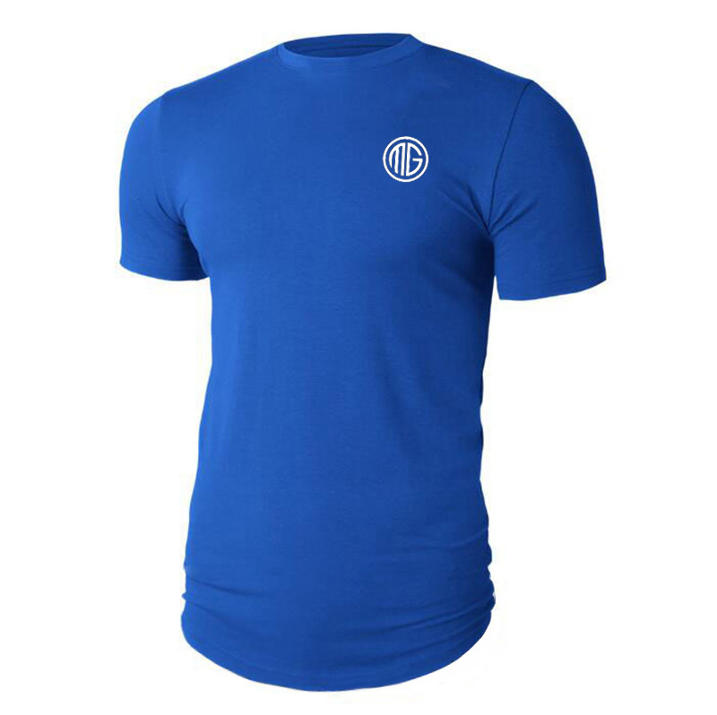 Muscleguys Slim fit T Shirt Men Slim Fit Tees Men Gyms T-Shirts Bodybuilding Tops Fitness Clothing O-Neck Short Sleeve T Shirt 220504