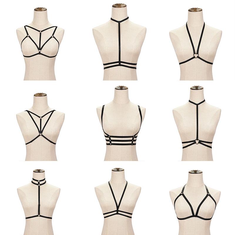 Garters Body Cage Bondage Harness Women Sexy Lingerie 90s Black Belt Gothic Crop Tops Bralette Fetish HarnessGarters, O0424
Garters Body Cage Bondage Harness Women Sexy Lingerie 90s Black Belt Gothic Crop Tops Bralette Fetish HarnessGarters, O0424
