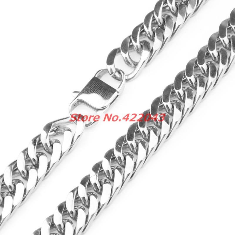 Chains 17mm Huge Heavy Fashion Mens Chain Boy Cuban Curb Link Silver Color 316L Stainless Steel Necklace TOP Quality Xmas GiftChains
Chains 17mm Huge Heavy Fashion Mens Chain Boy Cuban Curb Link Silver Color 316L Stainless Steel Necklace TOP Quality Xmas GiftChains