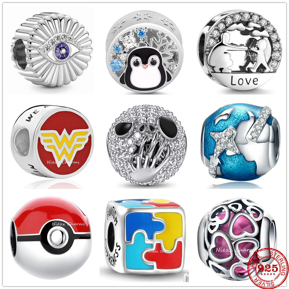 925 Sterling Silver Dangle Charm Penguin Rubik's Cube Puzzle Beads Bead Fit Pandora Charms Bracelet DIY Jewelry Accessories
925 Sterling Silver Dangle Charm Penguin Rubik's Cube Puzzle Beads Bead Fit Pandora Charms Bracelet DIY Jewelry Accessories