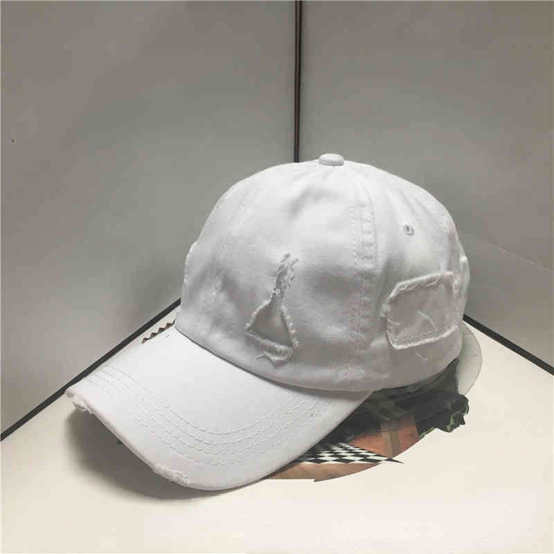 2022 Korean Version Brand Four Seasons Duck Tongue Hat Sewing Old Baseball Hat For Men And Women Y220406