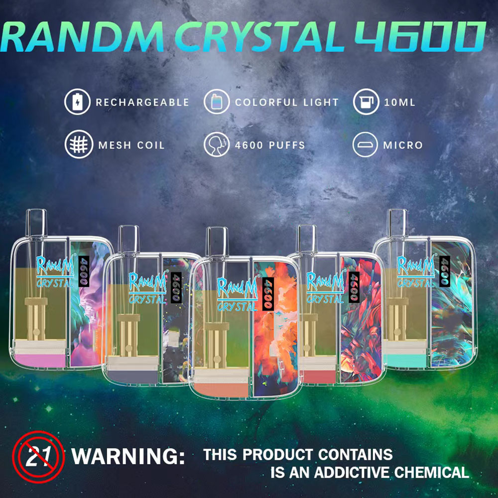 newest product Original RandM crystal 4600 puffs cigarettes disposable e-cigarettes12flavor avaialble manufacturer direct offer
newest product Original RandM crystal 4600 puffs cigarettes disposable e-cigarettes12flavor avaialble manufacturer direct offer