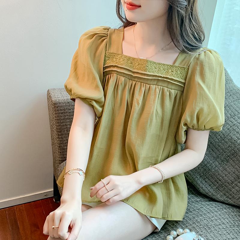 Women' Blouses & Shirts Blouse Women Loose Puff Sleeve Square Collar Blusas Womens Tops And DropWomen, Apricot
Women' Blouses & Shirts Blouse Women Loose Puff Sleeve Square Collar Blusas Womens Tops And DropWomen, Apricot