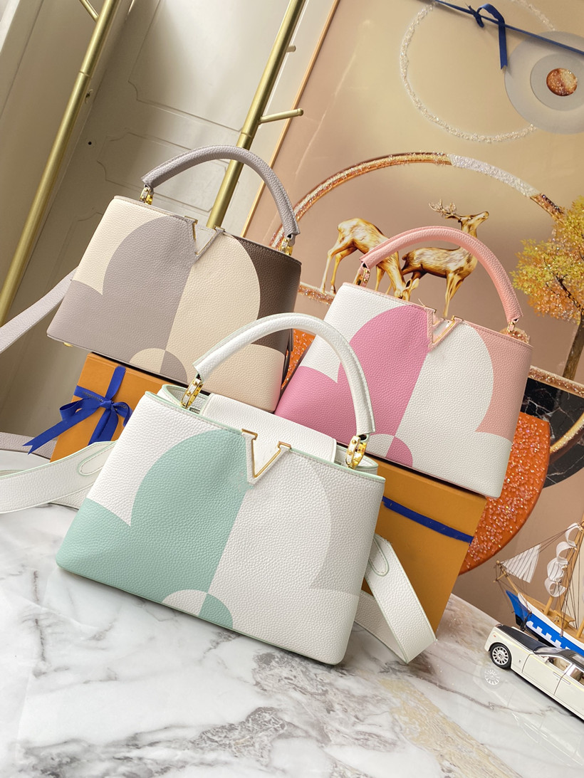 Designer women bag Capucines luxury Taurillon Genuine leather handle Purse fashion crossbody handbags MM shoulder bags handbag luxurious tote