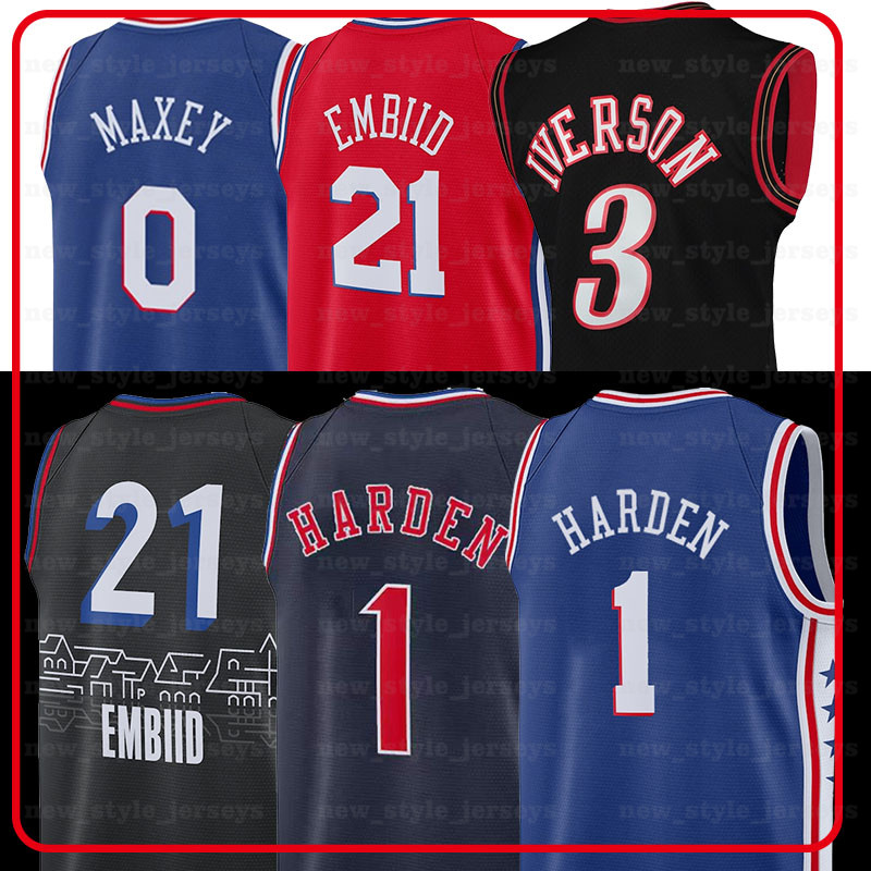 2022 James 1 Harden Basketball Jerseys Joel 21 Philadelphia''76ers''Men Embiid Allen 3 Iverson Jersey Tyrese 0 Maxey, Ncaa 
2022 James 1 Harden Basketball Jerseys Joel 21 Philadelphia''76ers''Men Embiid Allen 3 Iverson Jersey Tyrese 0 Maxey, Ncaa