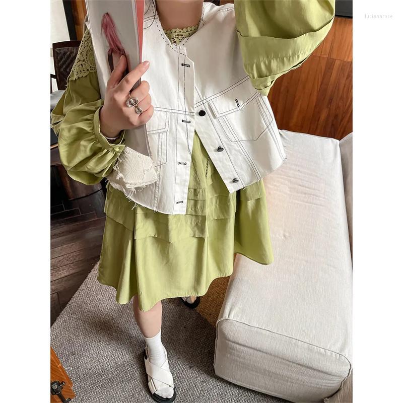 Women's Vests Female Plus Size Jinggujia Custom Denim Vest 2022 Women Summer Thin Style Loose Large Sleeveles Waistcoat Jacket Trend Luci22, White
Women's Vests Female Plus Size Jinggujia Custom Denim Vest 2022 Women Summer Thin Style Loose Large Sleeveles Waistcoat Jacket Trend Luci22, White