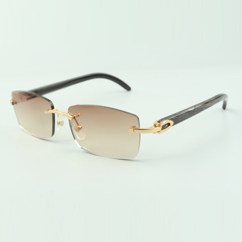 Plain Buffs sunglasses 3524012 with black textured buffalo horn legs and 56mm lenses