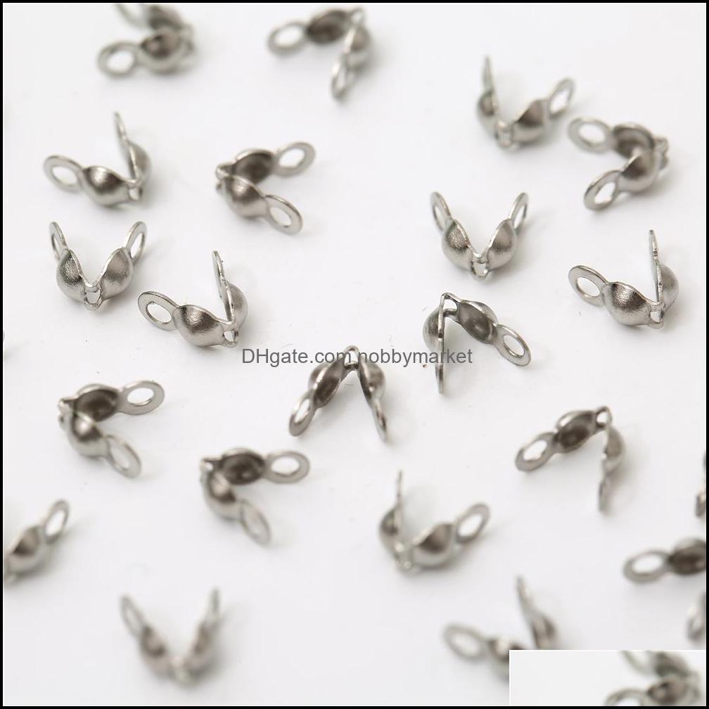 50-200Pcs/Lot Stainless Steel Alloy Necklace Chains Connector Clasps Ball Chain Crimp End Beads Caps For Jewelry Making Supplies Drop Delive
50-200Pcs/Lot Stainless Steel Alloy Necklace Chains Connector Clasps Ball Chain Crimp End Beads Caps For Jewelry Making Supplies Drop Delive