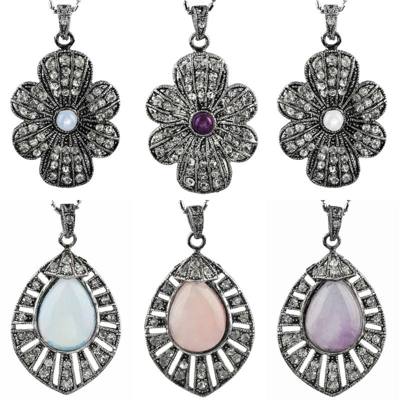 Pendant Necklaces SUNYIK Crystal Rhinestone Flower/Teardrop Charms Fit Necklace (Free Chain)
Pendant Necklaces SUNYIK Crystal Rhinestone Flower/Teardrop Charms Fit Necklace (Free Chain)