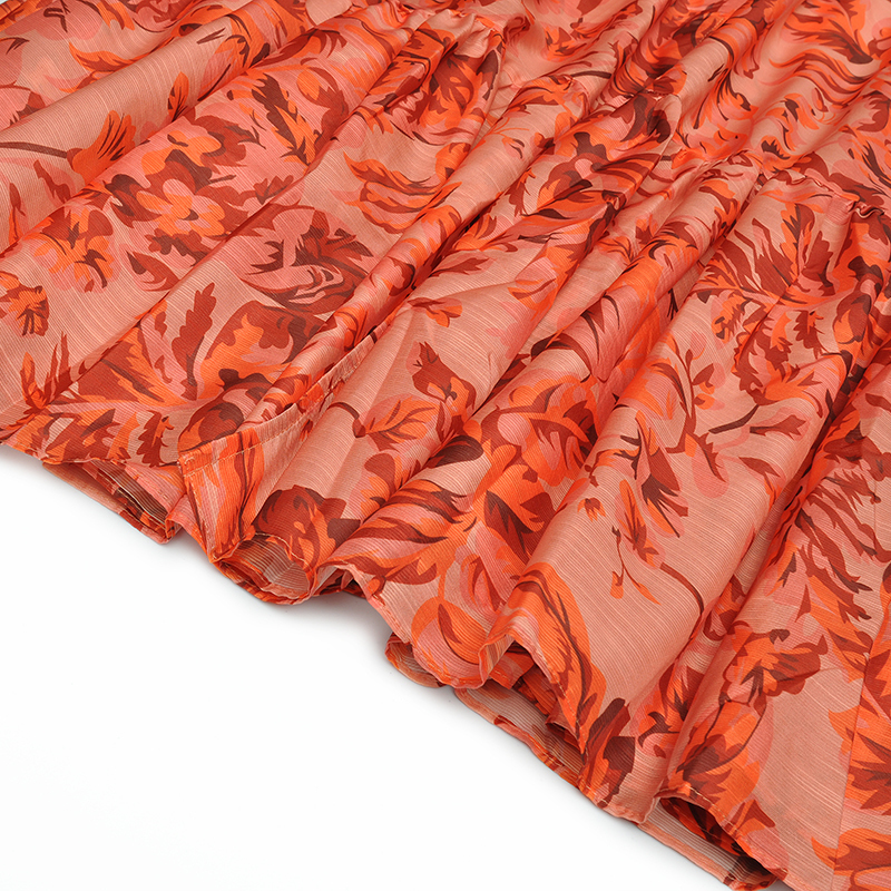 Casual Dresses DIDACHARM High Quality Long Dress Fashion Spring Women'S Vintage Elegant Lapel Sleeve Button Printing Party 220913