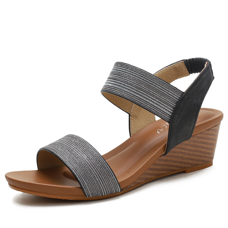 Women's Sandals Roman Shoes Summer Wedge Heels Sandal Fashion Large Size Shoes