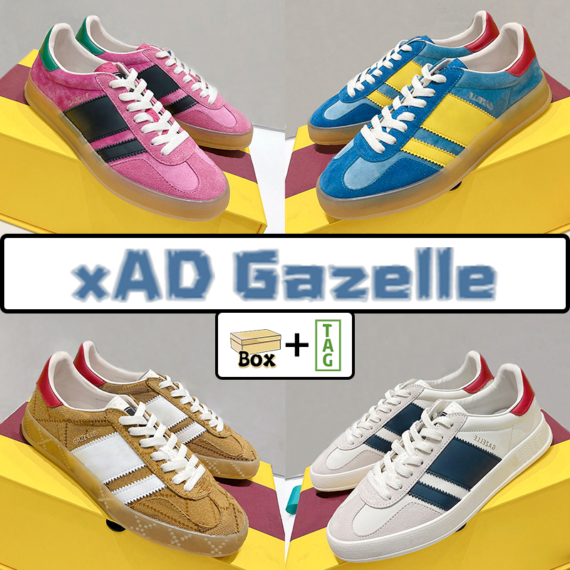 Designer Casual Shoes xAD Gazelle Canvas Sneaker Trainers White Suede Beige Ebony Canvas Gold Green Red Valvet Blue Silk Men Women Sneakers, 09. blue silk
Designer Casual Shoes xAD Gazelle Canvas Sneaker Trainers White Suede Beige Ebony Canvas Gold Green Red Valvet Blue Silk Men Women Sneakers, 09. blue silk
